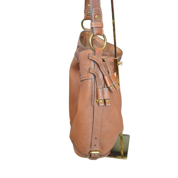 Fossil Keyper Jolie Hobo Leather Shoulder Bag Medium Brown Boho Western Casual - Picture 4 of 11